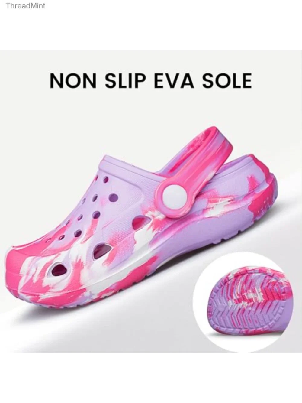 Kids Marbled Garden Clogs Toddler Boys Girls Lightweight EVA Slip On Water Shoes